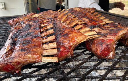 Ribs on the grill