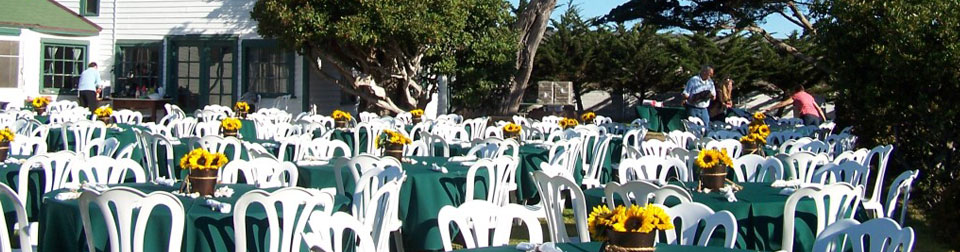 Santa Rosa Island party setup